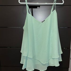 Torrid 2x Mint Chiffon Double Layer Midi Swing Cami